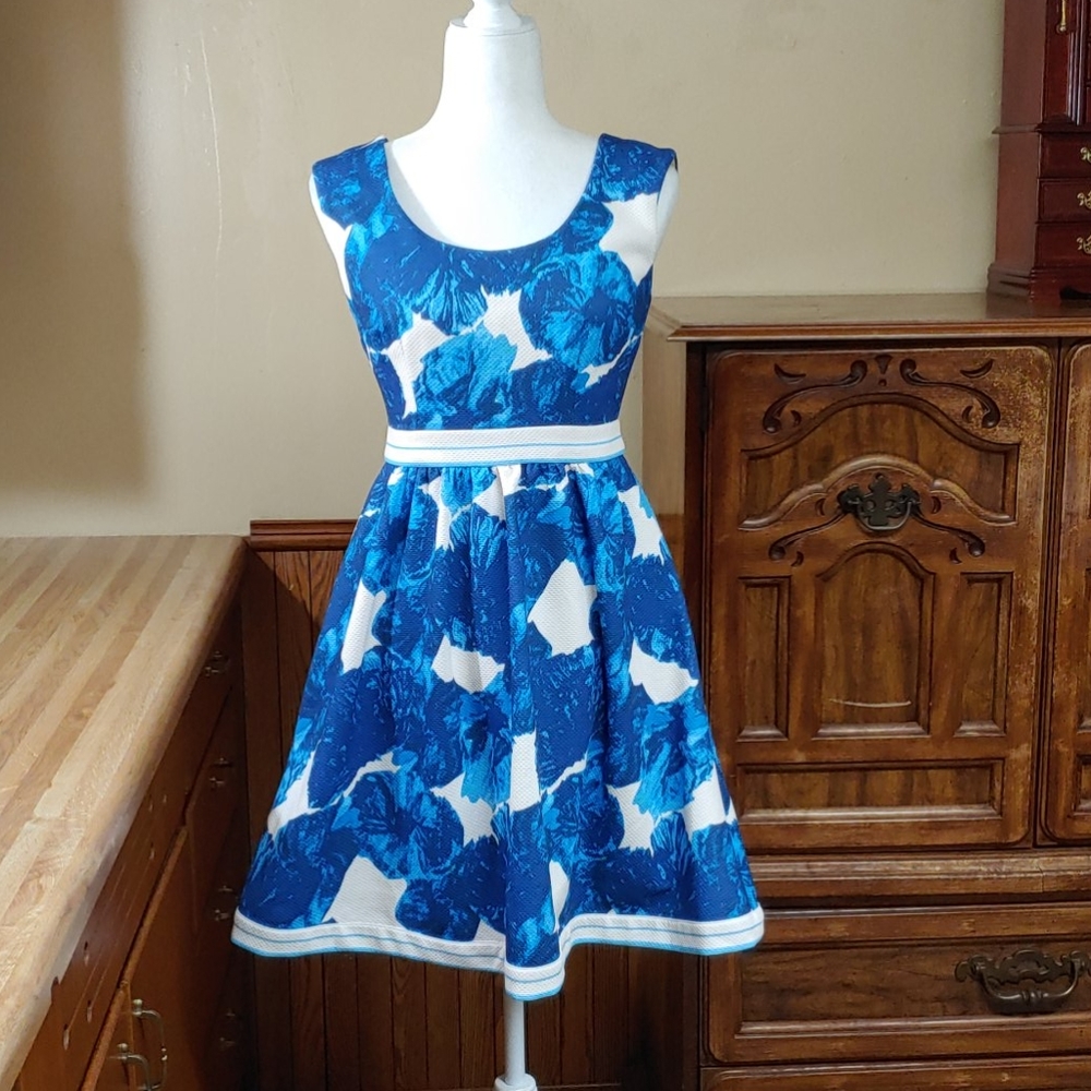 TR Designs Floral Vintage Dress No Size Tag
